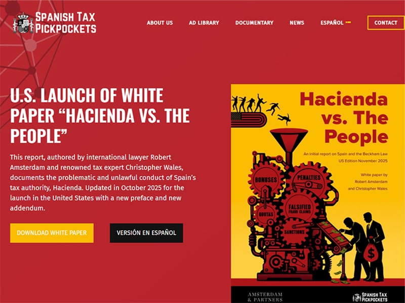 Международная юрфирма объявила «глобальную войну» испанской налоговой службе