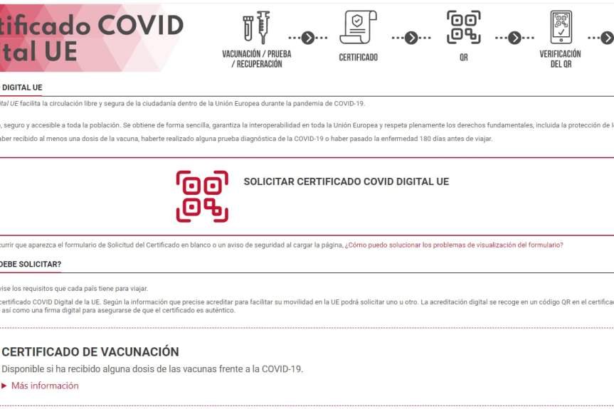 Как в Валенсийском сообществе получить цифровой сертификат Covid фото
