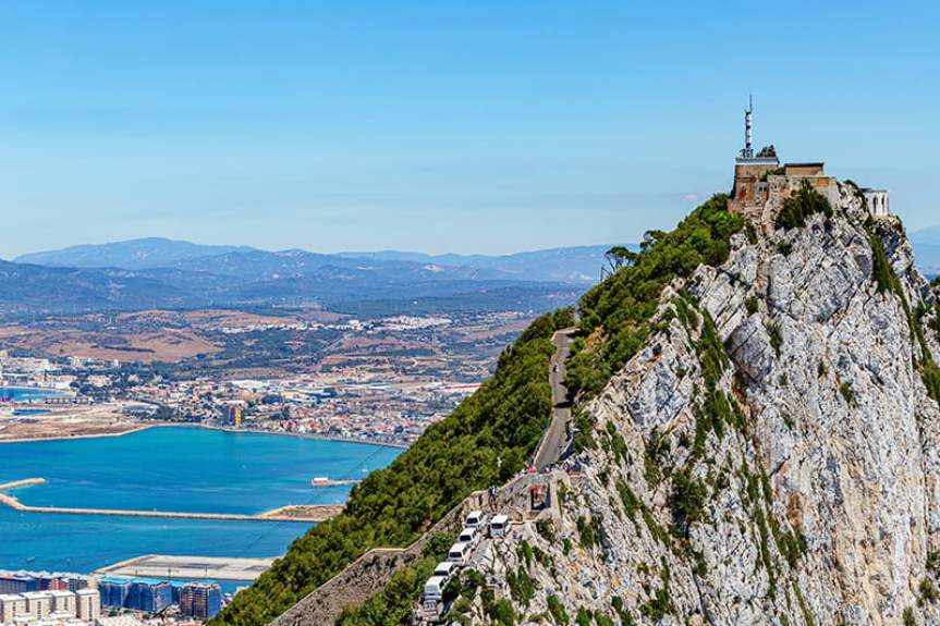 Вид на Гибралтар